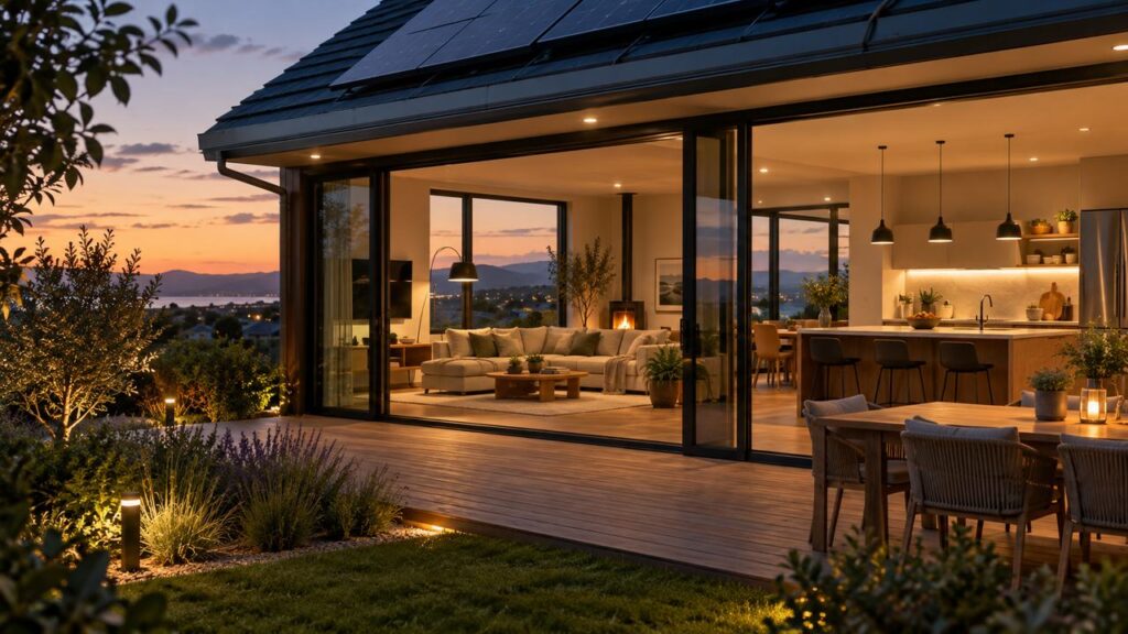 Vivienda eficiente con iluminación LED solo en zonas necesarias